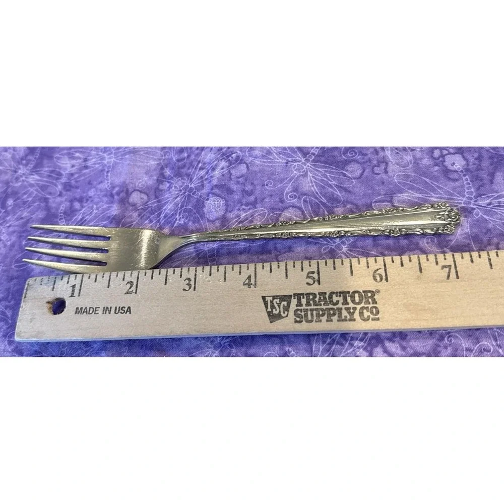 Oneida Cherie Dinner Forks‎ Fork Stainless Steel Flatware Set Of 4